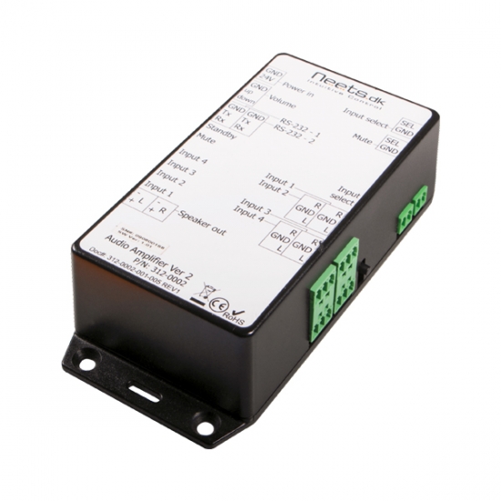 Ljudligf�rst�rkare 2x25W (RS-232) ryhm�ss� Hembioutrustning @ Ask�s Testmilj� 1 (310-0002-REA)