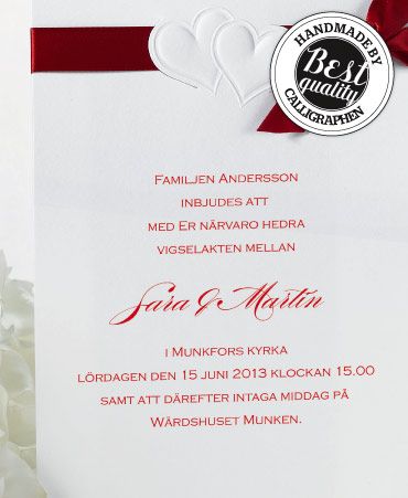 Kutsukorttien nimikointi ryhm�ss� Inbjudningskort @ Ask�s Testmilj� 1 (hmbc_nv)