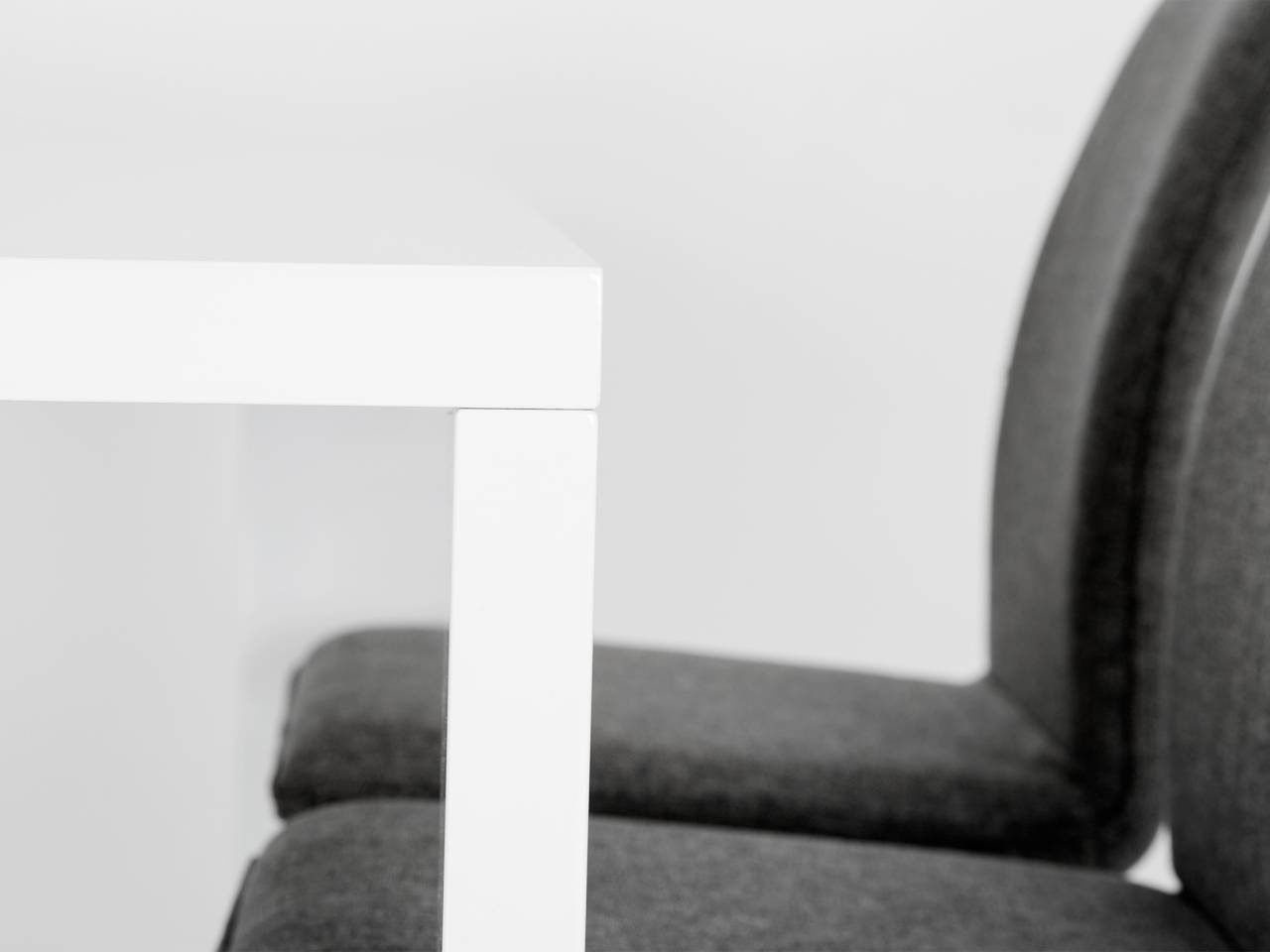 R�NNE Bord 140 Vit + 4 LJUNGAN Stol Gr�