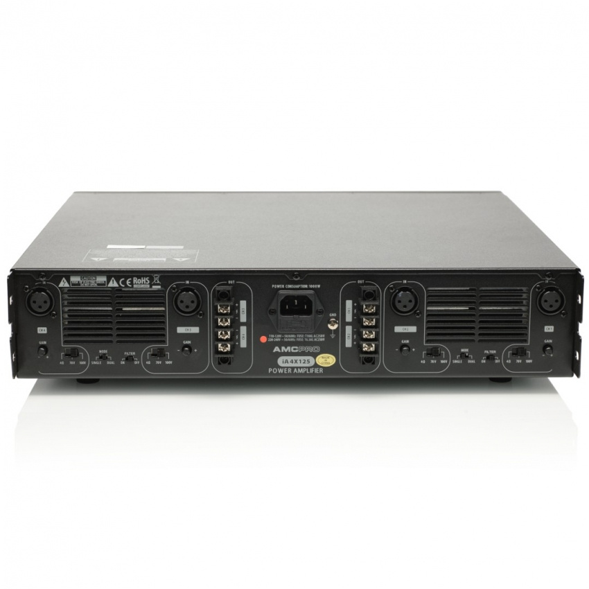 Endsteg 100V, 4x125W