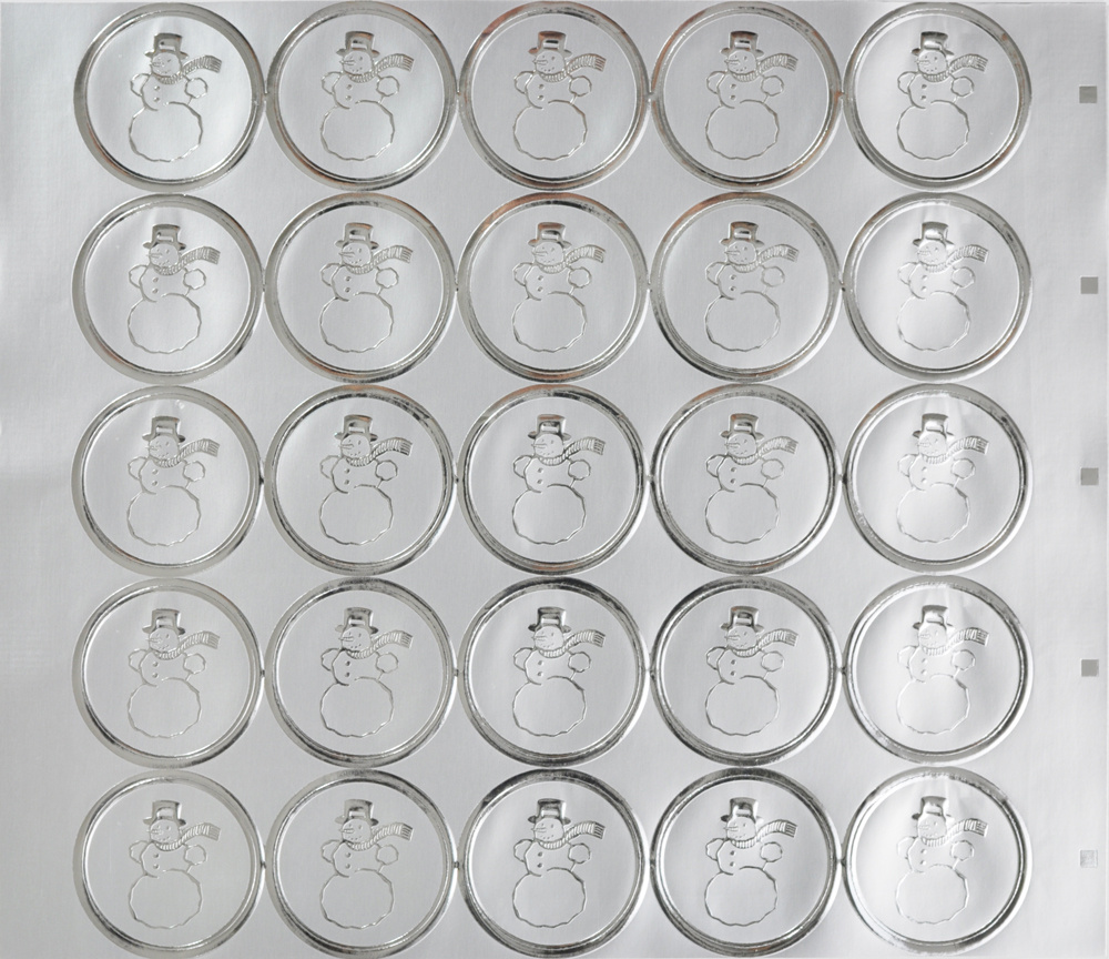 Sinetti, hopea, 25 sinetti� / arkki